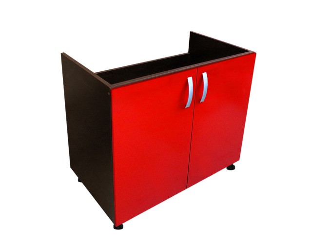 Corp inferior 80 cu 2 usi masca chiuveta Zebra rosu